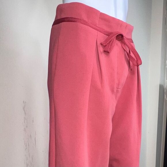 Marc New York Andrew Marc Pleated Drawstring Pants in Deep Salmon - Picture 4 of 14